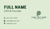 Organic Herb Leaf Business Card Image Preview