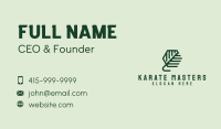 Organic Herb Leaf Business Card Design
