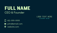 Digital Pixel Wordmark   Business Card Design