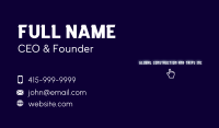 Bright White Wordmark Business Card Image Preview