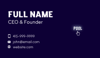 Bright White Wordmark Business Card Image Preview