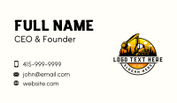 Excavator Demolition Backhoe Business Card Preview