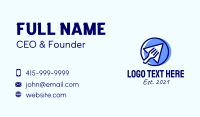 Blue Food Delivery  Business Card Image Preview