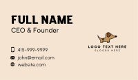Dachshund Pup Dog  Business Card Design