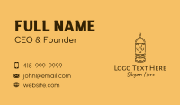 Totem Pole Cooking Outline Business Card Image Preview