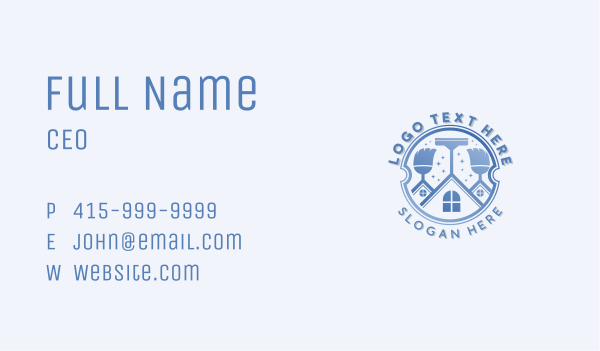 Residential Home Cleaning Business Card Design Image Preview