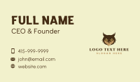 Wildlife Hunting Owl  Business Card Design