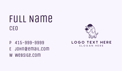 Dog Pet Grooming Business Card Image Preview