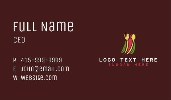Chili Kitchen Tools Business Card Design Image Preview