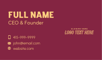 Generic Outlined Wordmark Business Card Image Preview