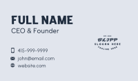 Retro Handwriting Wordmark Business Card Image Preview