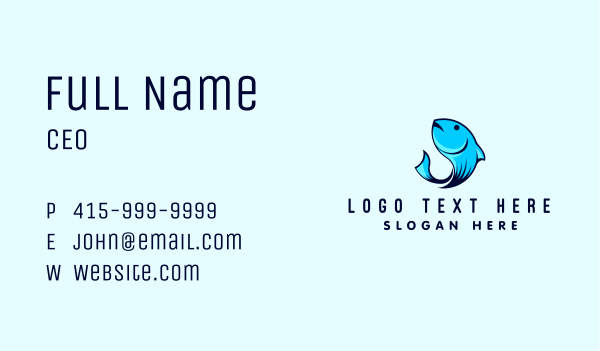 Marine Fish Hook Business Card Design Image Preview