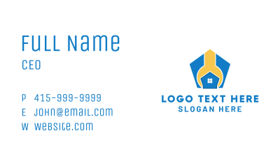 Wrench House Maintenance Business Card Image Preview