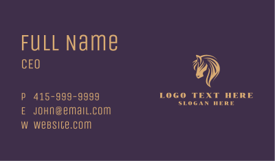 Horse Stable Equine Business Card Image Preview