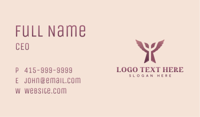 Therapy Wings Psychology Business Card Image Preview