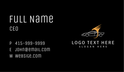 Speed Car Auto Shop Business Card Image Preview