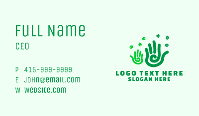 Green Hands Gardening Business Card Image Preview