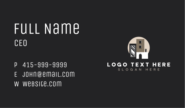 Modern Contemporary House Business Card Design Image Preview