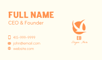 Sunset Flying Bird  Business Card Image Preview