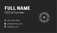 Classic Hipster Grooming Business Card Image Preview