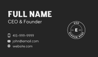 Classic Hipster Grooming Business Card Image Preview