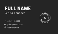 Classic Hipster Grooming Business Card Design