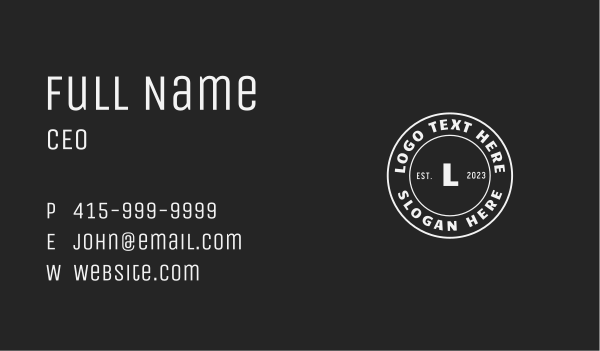 Classic Hipster Grooming Business Card Design Image Preview