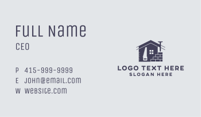 Construction Home Builder Business Card Image Preview