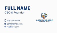 Football Player Shield Business Card Image Preview