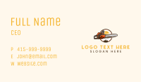 Chainsaw Woodwork Carpentry Business Card Image Preview