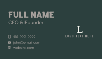 Marketing Firm Lettermark Business Card Design