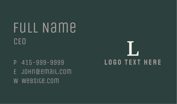 Marketing Firm Lettermark Business Card Design Image Preview