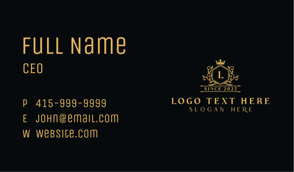 High End Fashion Boutique Business Card Design Image Preview
