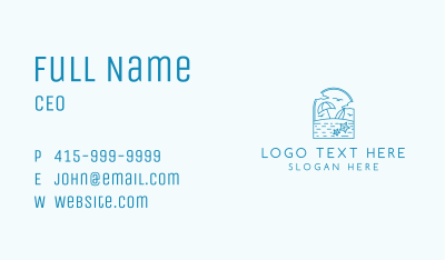 Vacation Beach Resort Business Card Image Preview