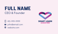 Modern Heart Gradient Business Card Image Preview