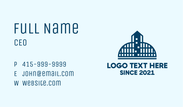 Tower Building Warehouse Business Card Design Image Preview