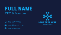 Blue Tech Company Business Card Preview