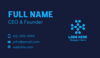Blue Tech Company Business Card Image Preview