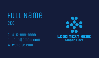 Blue Tech Company Business Card