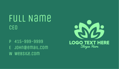 Green Eco Community Business Card Image Preview