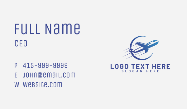 Transport Flight Agency Business Card Design Image Preview