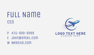 Transport Flight Agency Business Card Image Preview