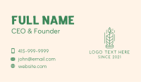 Organic Leaf Candle  Business Card Image Preview