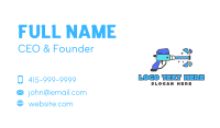 Toy Water Gun Splash Business Card Design