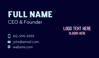 Digital Glitch Wordmark Business Card Image Preview