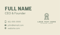Keyhole Cactus Sunrise Business Card Image Preview