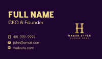 Architecture Pillar Letter H Business Card Image Preview