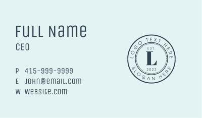 Academy College Lettermark Business Card Image Preview