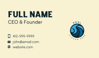 Ocean Tidal Wave Business Card Image Preview