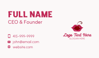 Kissable Cherry Lips Business Card Preview